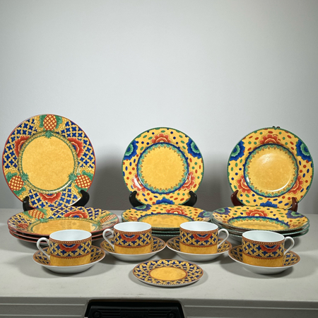 LAURE JAPY GRENADE LIMOGE SERVICE FOR 4