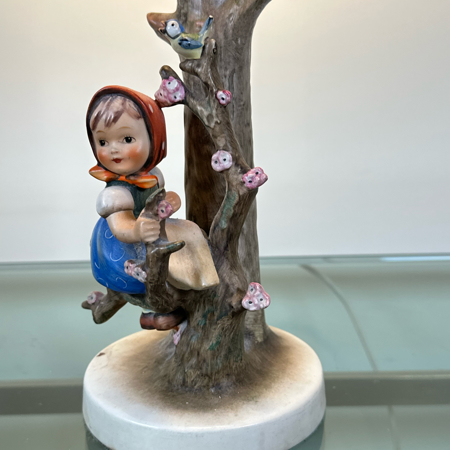 W. Goebel 陶器製ランプ 少女デザインapple tree girl GOEBEL HUMMEL FIGURINE/LAMP - 