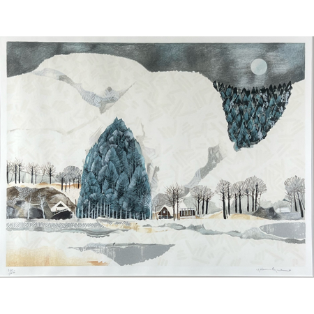 YASU EGUCHI (JAPANESE, B. 1938) SERIGRAPH